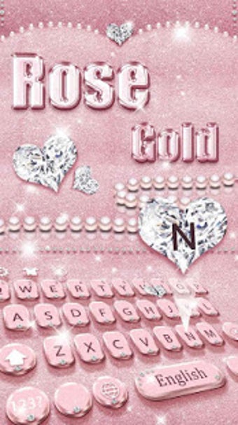 Image 2 for Rose Gold Keyboard Theme
