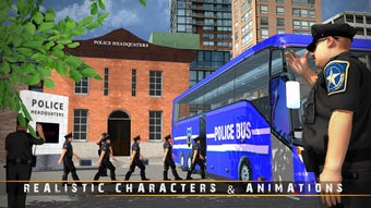 Imagen 1 para Police Bus Driving Game 3…
