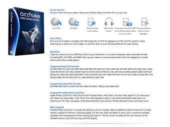 Image 1 for ACDSee Video Converter