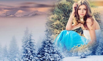 Image 0 for Snowfall Photo Frames