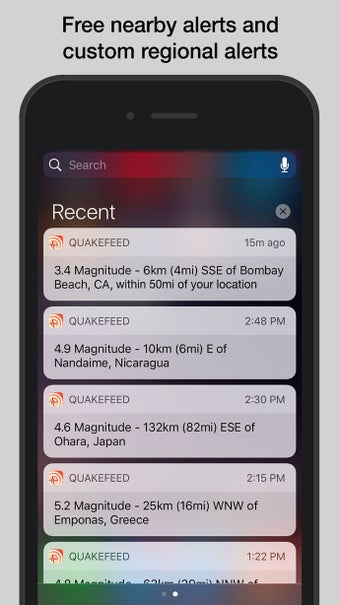 Imagen 2 para QuakeFeed Earthquake Aler…
