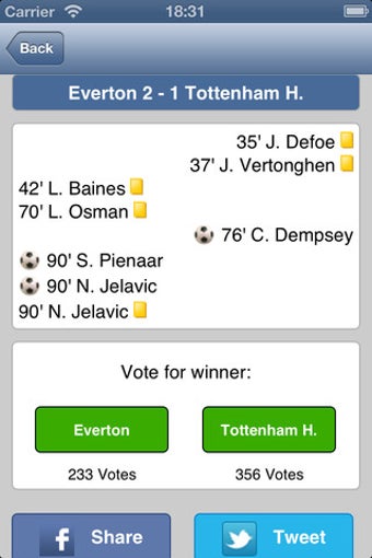 Imagen 1 para Live Scores for Everton