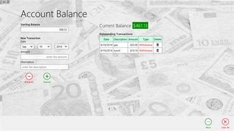 Image 0 for Account Balance for Windo…