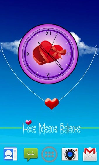 Imagen 1 para Love Clock Live Wallpaper