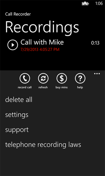 Image 1 for Call Recorder for WP8