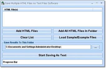 Image 0 for Save Multiple HTML Files …