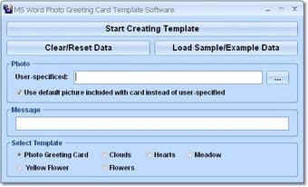 Image 0 for MS Word Photo Greeting Ca…
