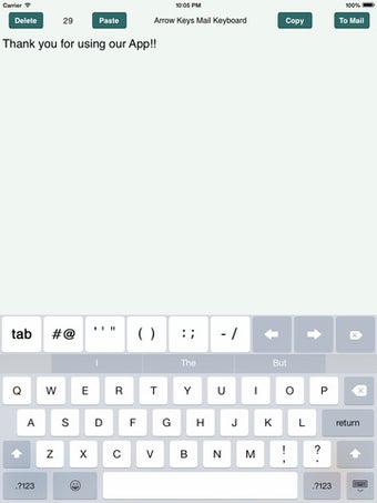 Image 0 for Arrow Keys Mail Keyboard