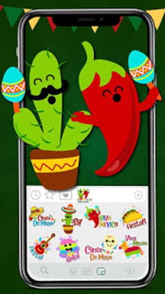 Imagen 3 para Cinco De Mayo Emoji Stick…