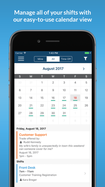Imagen 0 para Shiftboard Online Schedul…