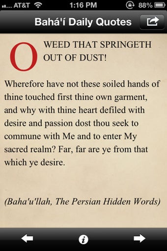 Image 0 for Baha'i Daily Quotes