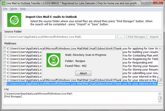 Image 3 for Live Mail to Outlook Conv…