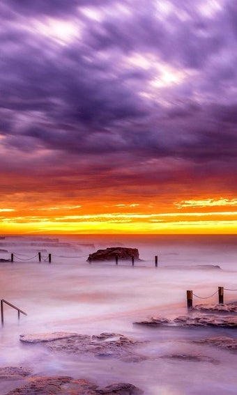 Image 1 for Ocean Sunset Live Wallpap…