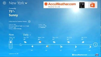 Imagen 1 para AccuWeather for HP for Wi…