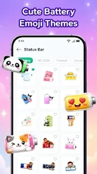 Imagen 0 para MojiBar: Emoji Battery  P…