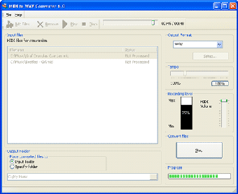 Image 0 for MIDI To WAV Converter