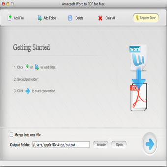 Image 1 for Amacsoft Word to PDF for …
