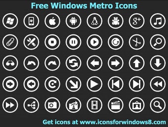 Image 0 for Windows Metro Icons