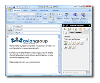 Image 0 for Outlook Template Manager …