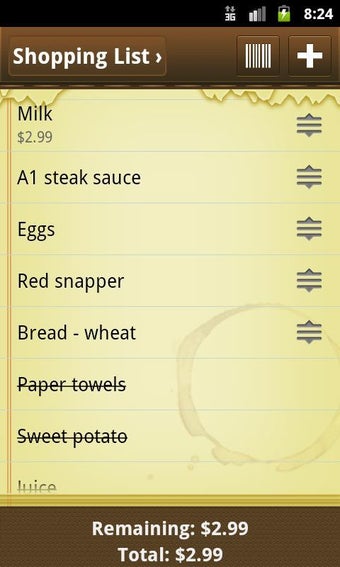 Image 2 for Out of Milk Shopping List