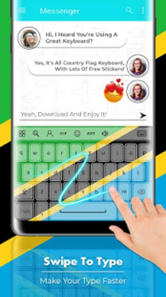 Image 0 for Tanzania Flag Keyboard - …