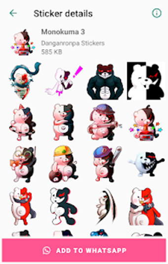Imagen 1 para Monokuma Danganronpa Stic…
