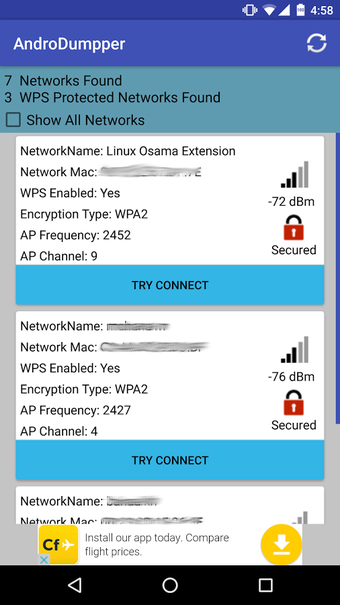 Image 1 for AndroDumpper ( WPS Connec…