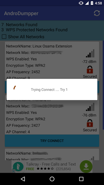 Image 0 for AndroDumpper ( WPS Connec…