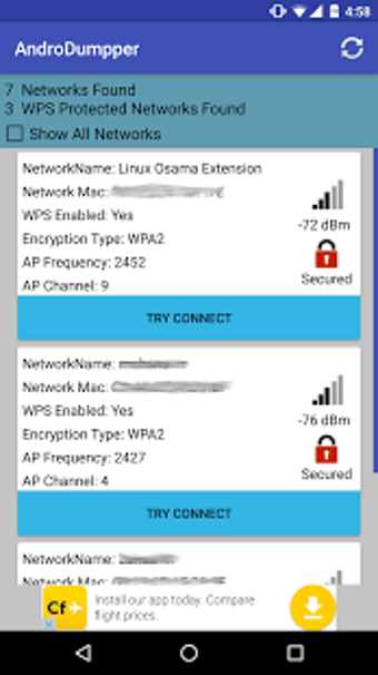 Image 2 for AndroDumpper ( WPS Connec…
