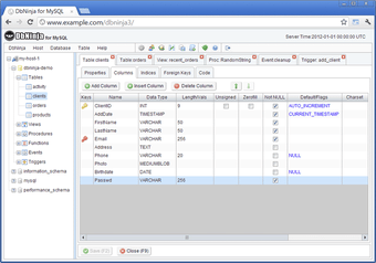 Image 0 for DbNinja MySQL Manager