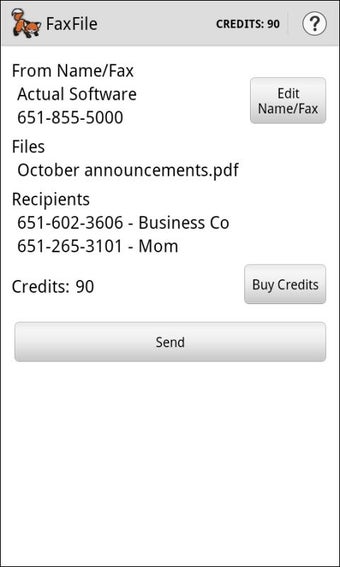 Image 3 for FaxFile - Send fax from p…