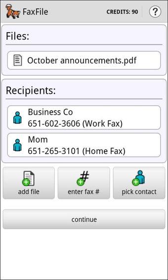 Image 2 for FaxFile - Send fax from p…