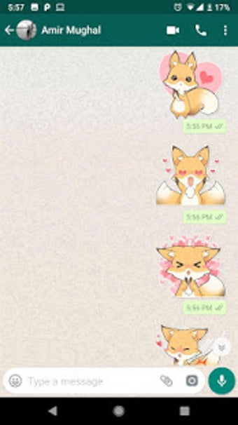 Image 2 for Cutie Fox Stickers-WAStic…