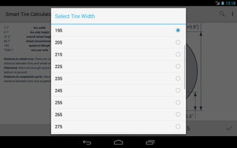 Image 0 for Smart Tire Size Calculato…