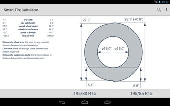 Image 1 for Smart Tire Size Calculato…