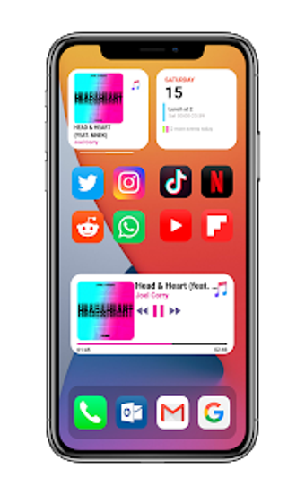 Image 1 for iOS 14 Style KLWP Theme