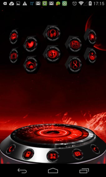 Image 1 for Next Launcher Alien Red T…