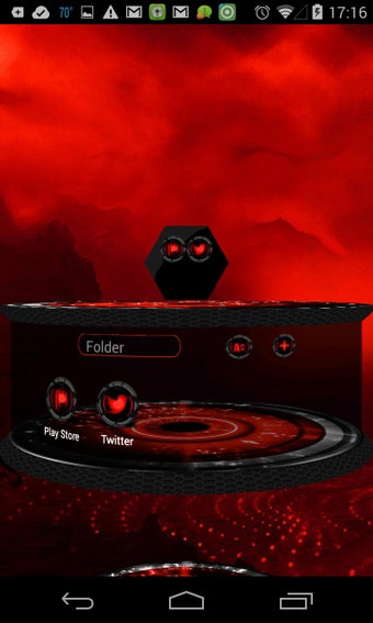 Image 0 for Next Launcher Alien Red T…