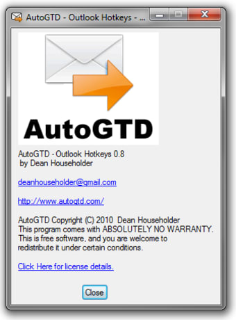 Image 0 for AutoGTD Outlook Hotkeys