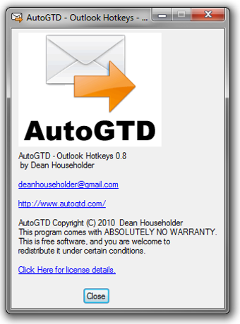 Image 2 for AutoGTD Outlook Hotkeys