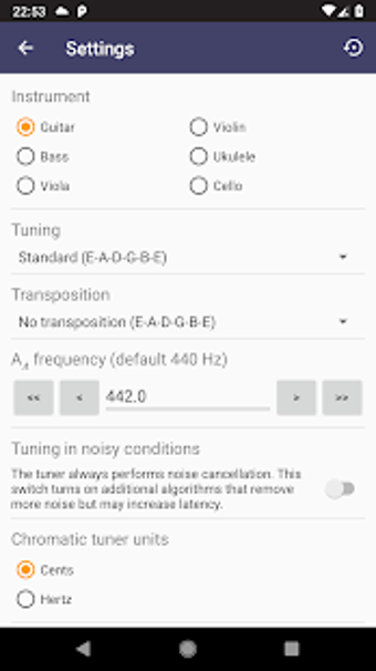Imagen 3 para Strobe Guitar Tuner Pro