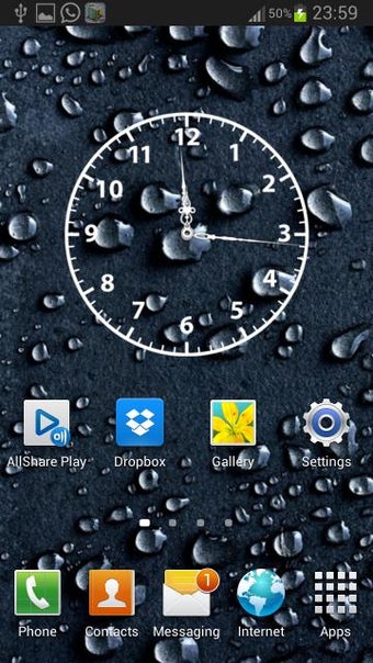 Image 1 for Home screen clock and wea…