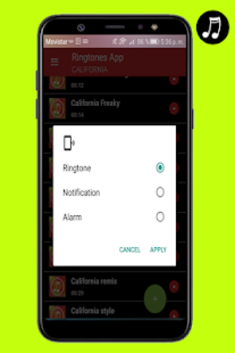 Image 1 for California music ringtone