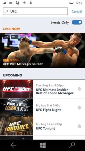 Imagen 2 para FOX Sports GO for Windows…
