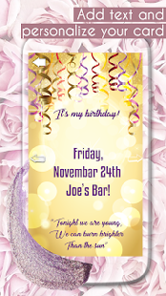 Image 2 for Glitter Invitations