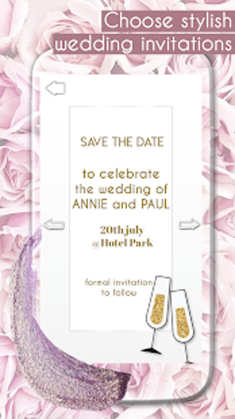 Image 2 for Glitter Invitations