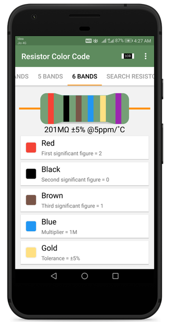 Imagen 2 para Resistor Color Code And S…