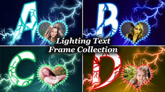 Image 2 for Lighting Text Frames Phot…