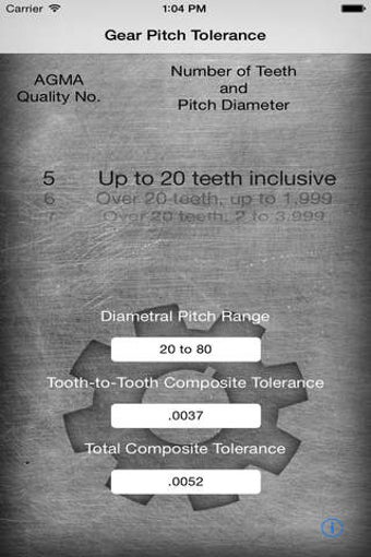 Imagen 0 para Gear Pitch Tolerance - AG…