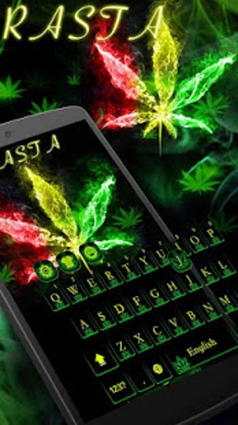 Image 3 for Color Rasta Weed Keyboard